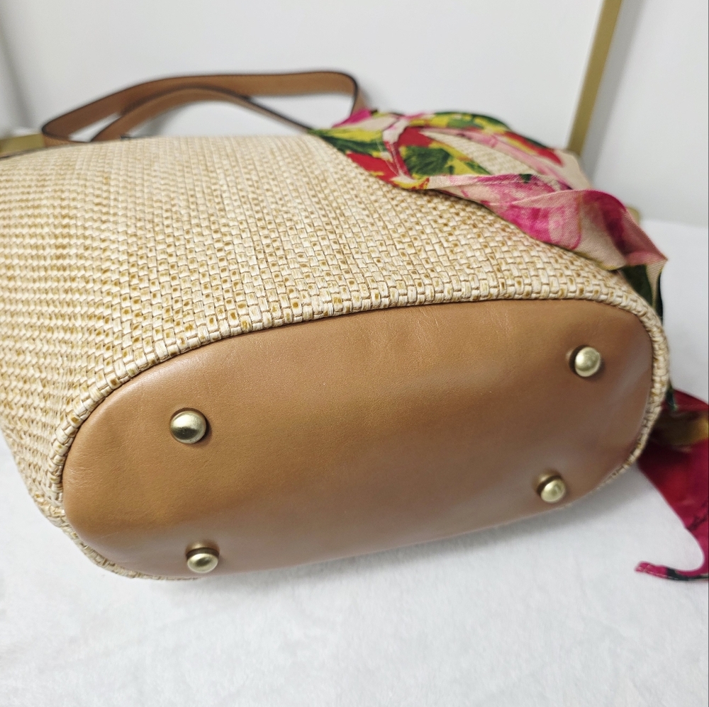 Patricia Nash Woven Marconia Naturale Tote - Picture 8 of 10
